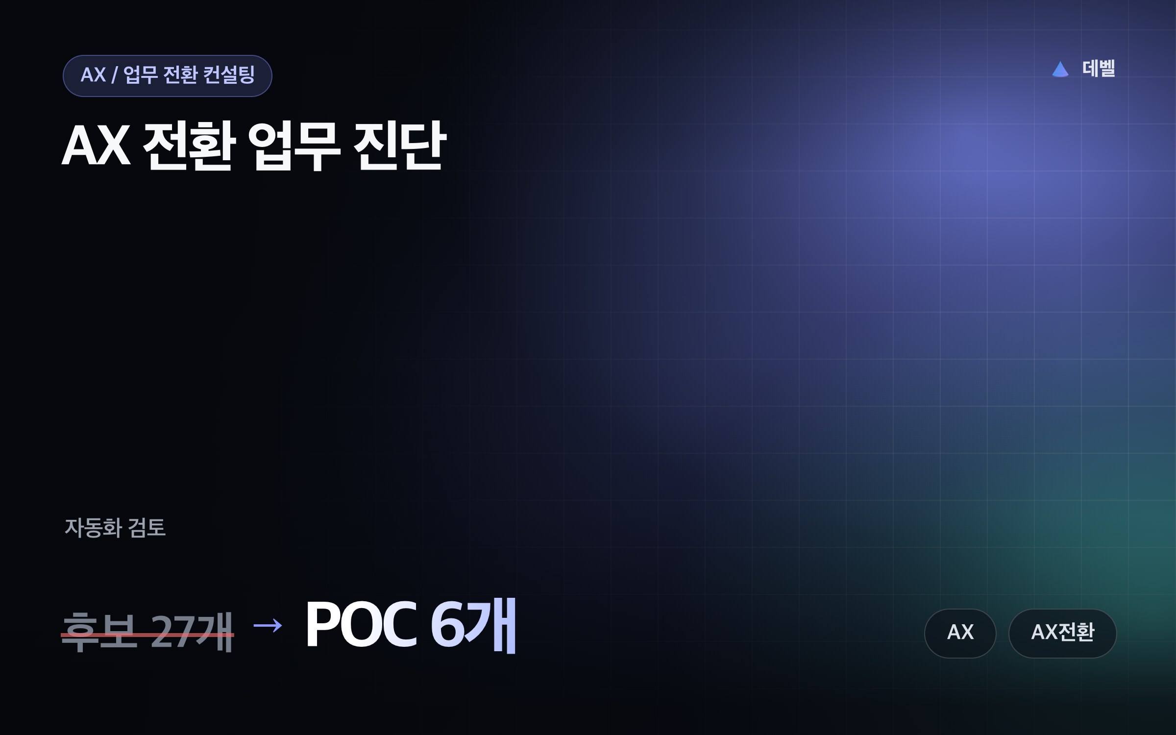 AX 전환 업무 진단